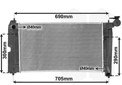 VAN WEZEL radiatorius, variklio aušinimas 53002302